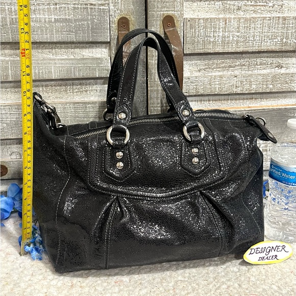 COACH Madison Claire Shimmer Leather Convertible Satchel GUC 14232 RARE! - Picture 7 of 13